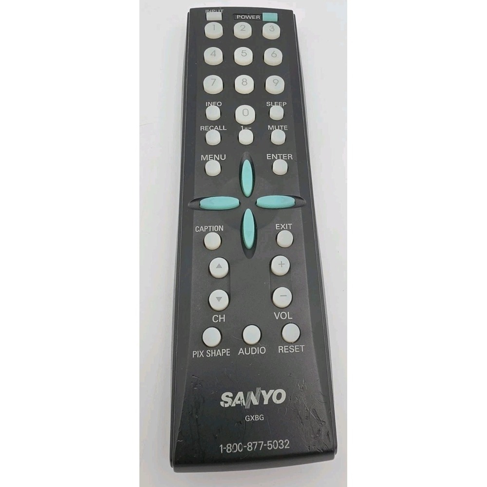 SANYO GXBG LCD TV Remote Control OEM Original Black Wireless Replacement